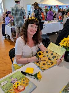 Colleen Rowan Kosinski at the Chesapeake Children's Book Festival 2018 #ApromiseStitchedInTime #LillasSunflowers