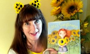 #LillasSunflowers Colleen Rowan Kosinski "Lilla's Sunflowers" at Red Oak Elementary school